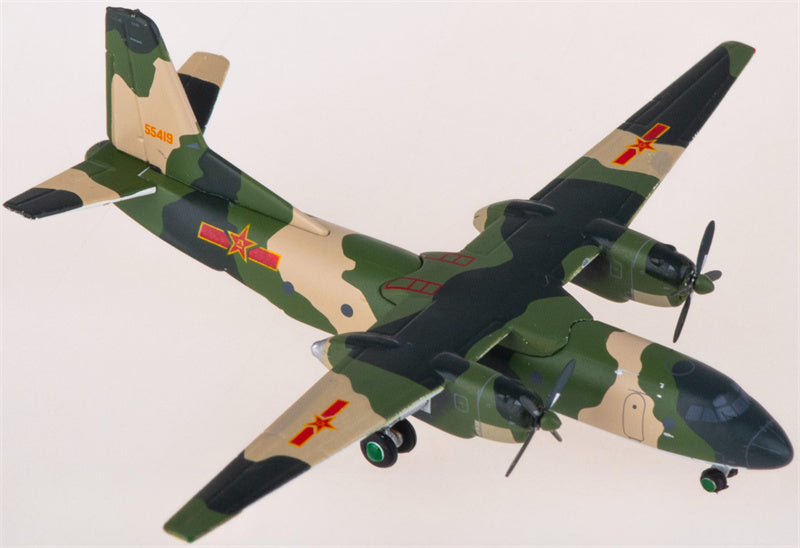 Patriot PLAAF Xian Y-7 China Air Force 55419 1:400 Airplane Pre-built  Airliner Model Display