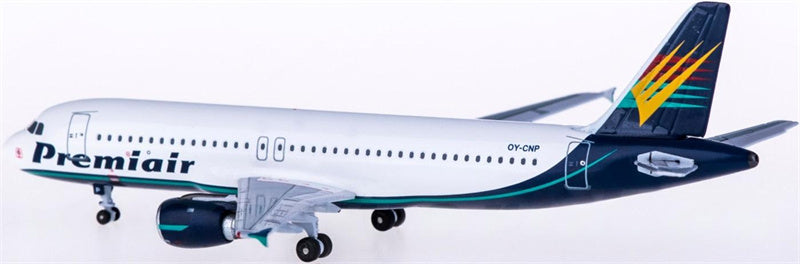 AeroClassics Premiair for Airbus A320 OY-CNP 1:400 Aircraft Pre-built  Airliner Model Display