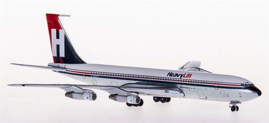 AeroClassics Heavylift for Boeing 707-300F G-HEVY 1:400 Airplane Pre-built  Airliner Model Display