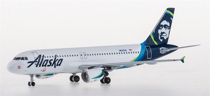 AeroClassics Alaska Airlines for Airbus A320 N625VA 1:400 Aircraft Pre-built  Airliner Model Display