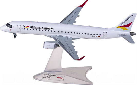 Herpa German Airways for Embraer ERJ-190 D-AZFA 1:200 Aircraft Pre-built  Airliner Model Display