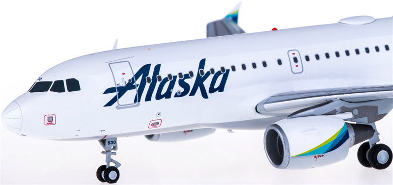 Geminijets Alaska Airlines for Airbus A319 N530VA 1:200 Aircraft Pre-built  Airliner Model Display