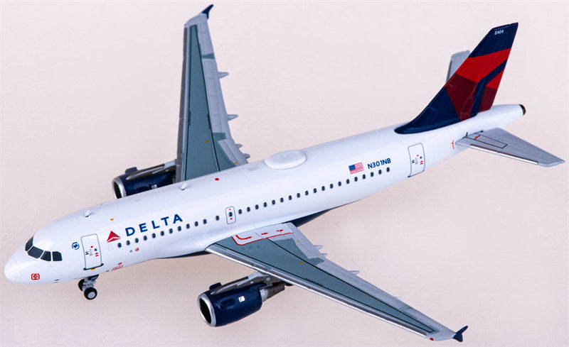 NG Models Delta Air Lines for Airbus A319 N301NB 1:400 Airplane Pre-built  Airliner Model Display