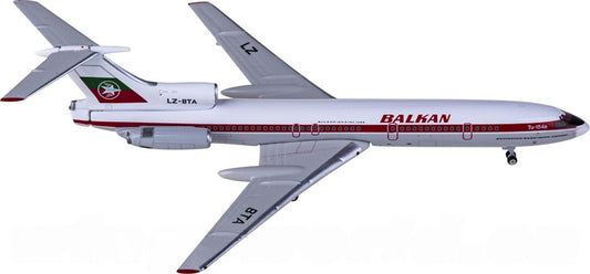 Phoenix Balkan Bulgarian Airlines for Tupolev TU-154B LZ-BTA 1:400 Airplane Pre-built  Airliner Model Display