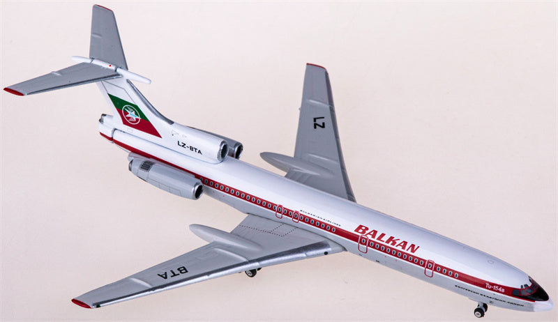 Phoenix Balkan Bulgarian Airlines for Tupolev TU-154B LZ-BTA 1:400 Airplane Pre-built  Airliner Model Display