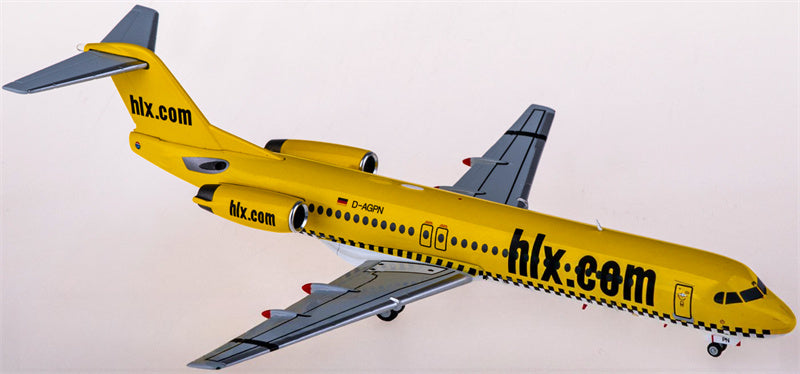 Herpa Hapag-Lloyd Express for Fokker 100 D-AGPN 1:200 Aircraft Pre-built  Airliner Model Display