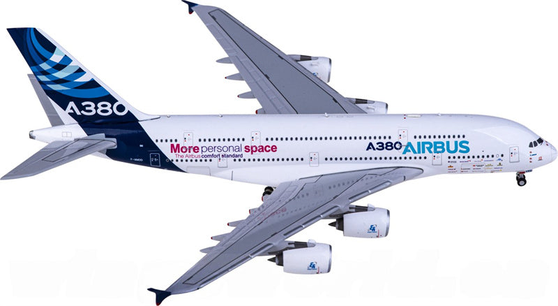 JC Wings Airbus A380 F-WWDD 1:400 Airplane Pre-built  Airliner Model Display