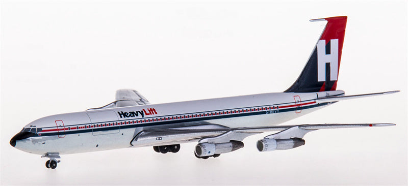 AeroClassics Heavylift for Boeing 707-300F G-HEVY 1:400 Airplane Pre-built  Airliner Model Display