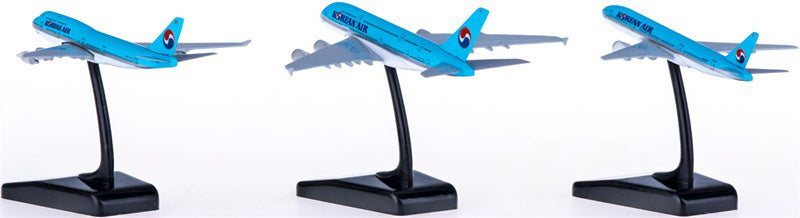 Hogan Korean Air for Boeing 747-400 for Boeing 777-200 for Airbus A380 3PCS a set 1:1000 Airplane Pre-built  Airliner Model Display