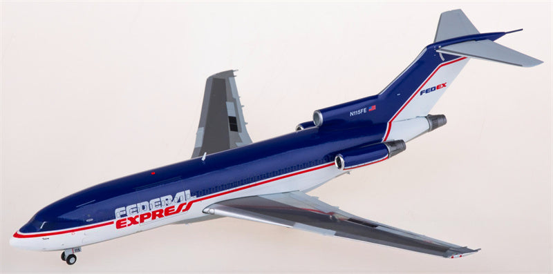 JC Wings FedEx Express for Boeing 727-100 N115FE 1:200 Airplane Pre-built  Airliner Model Display
