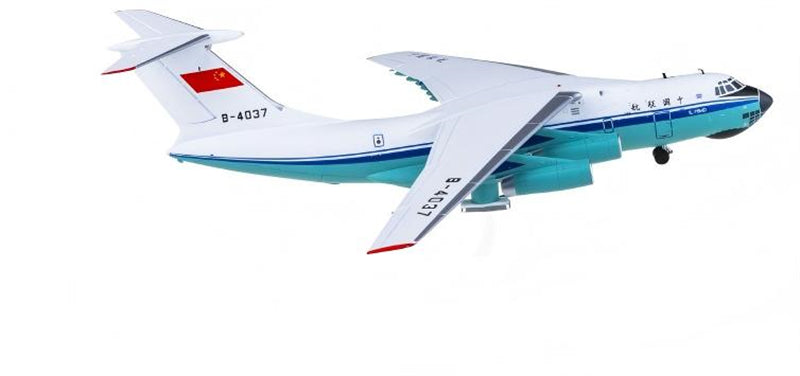 SQ Wings China United Airlines for Ilyushin Il-76 B-4037 1:200 Aircraft Pre-built  Airliner Model Display