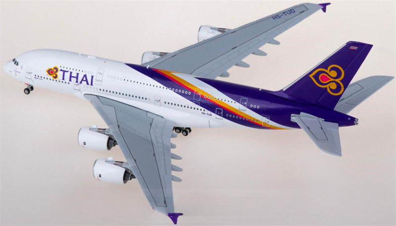 JC Wings Thai Airways for Airbus A380 HS-TUD 1:400 Airplane Pre-built Airliner Model Display