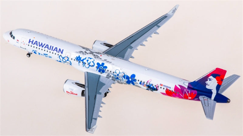 NG Models Hawaiian Airlines for Airbus A321neo N216HA 1:400 Aircraft Pre-built  Airliner Model Display