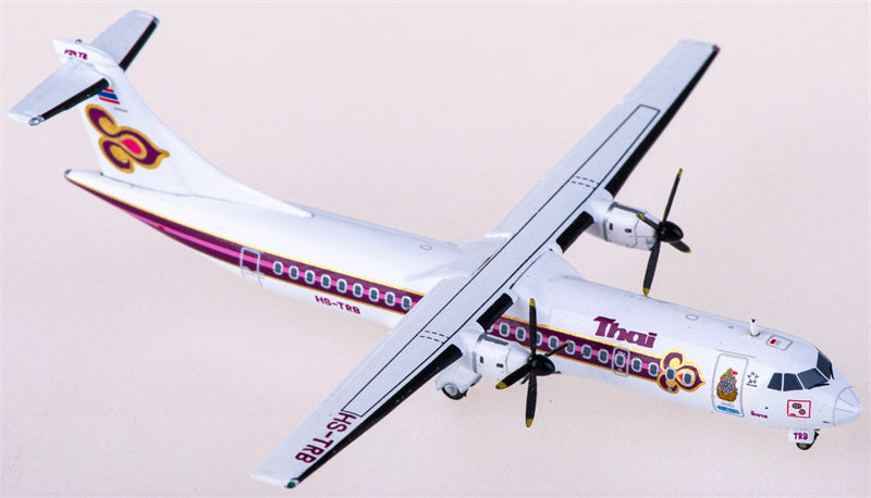 JC Wings Thai Airways for ATR-72 HS-TRB 1:400 Airplane Pre-built  Airliner Model Display