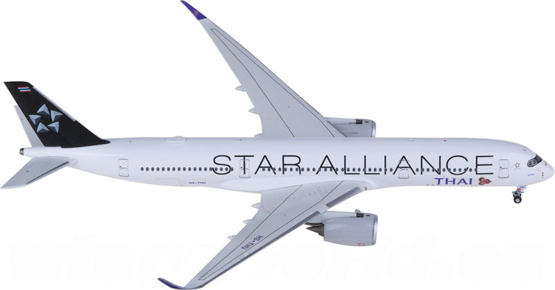 NG Models Thai Airways for Airbus A350-900 HS-THU 1:400 Airplane Pre-built Airliner Model Display