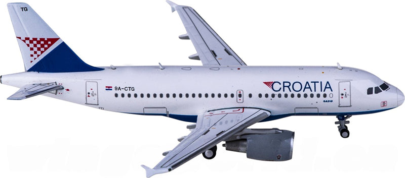 JC Wings Croatia Airlines for Airbus A319 9A-CTG 1:400 Airplane Pre-built Airliner Model Display