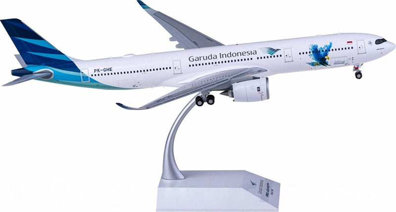 JC Wings Garuda Indonesia for Airbus A330-900neo PK-GHE 1:200 Airplane Pre-built Airliner Model Display