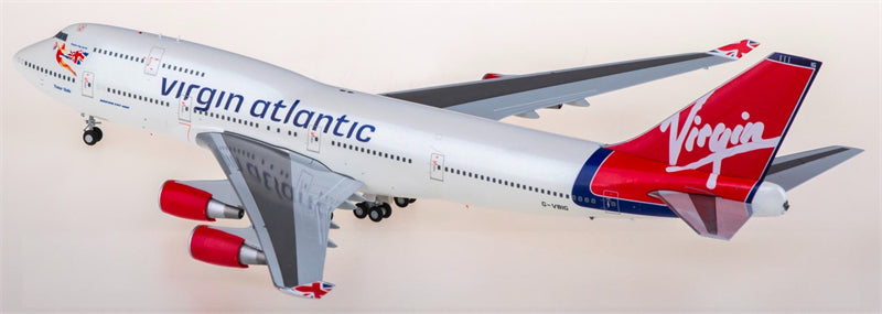 JC Wings Virgin Atlantic for Boeing 747-400 G-VBIG 1:200 Airplane Pre-built  Airliner Model Display