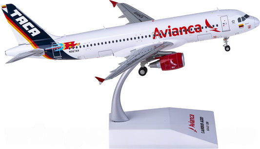 JC Wings Avianca for Airbus A320 N567AV 1:200 Airplane Pre-built Airliner Model Display