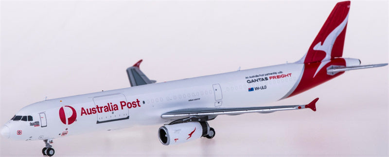 HYJLwings Australia Post for Qantas Freight for Airbus A321 VH-ULD 1:400 Airplane Pre-built  Airliner Model Display