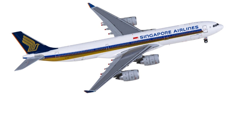 Hxmodels Singapore Airlines for Airbus A340-500 9V-SGD 1:400 Aircraft Pre-built  Airliner Model Display