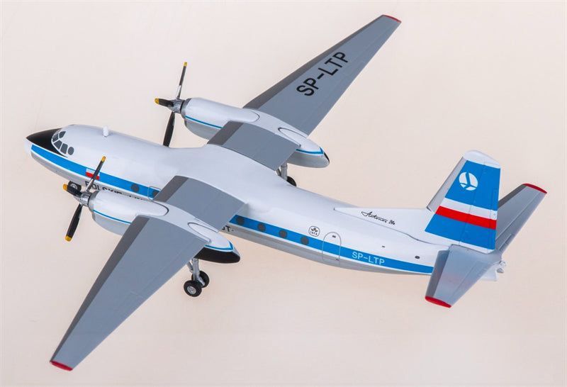 Herpa LOT for Antonov AN-24B SP-LTP 1:200 Airplane Pre-built  Airliner Model Display