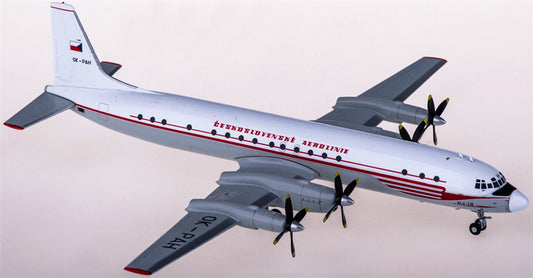 Herpa Czech Airlines for Ilyushin IL-18 OK-PAH 1:200 Airplane Pre-built  Airliner Model Display