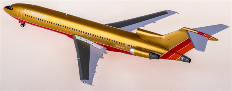 JC Wings Southwest Airlines for Boeing 727-200 N569PE 1:200 Aircraft Pre-built  Airliner Model Display