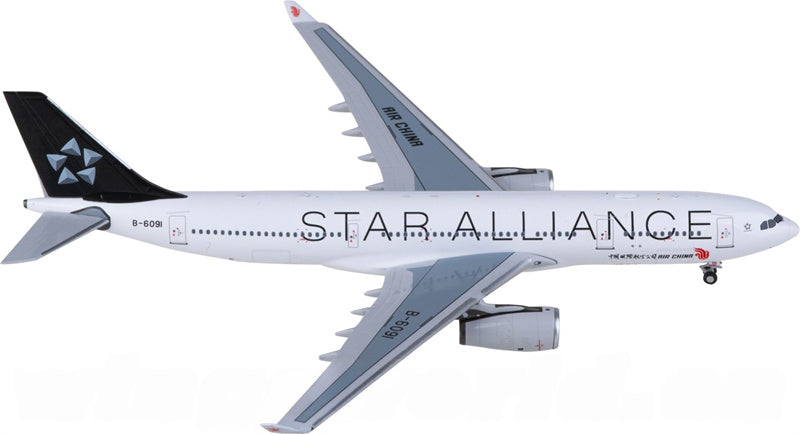 NG Models Air China for Airbus A330-200 B-6091 Star Alliance 1:400 Airplane Pre-built  Airliner Model Display