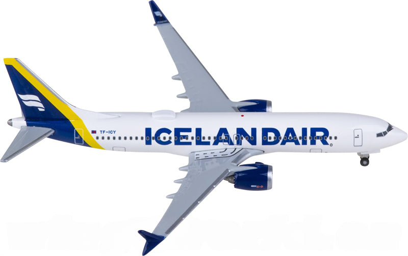 Herpa Icelandair for Boeing 737 MAX 8 TF-ICY 1:500 Airplane Pre-built Airliner Model Display
