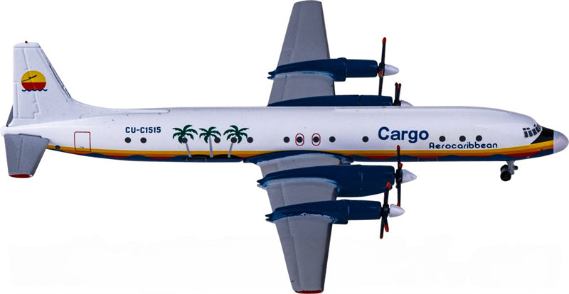 AeroClassics Aero Caribbean for Ilyushin Il-18 CU-C1515 1:400 Airplane Pre-built  Airliner Model Display