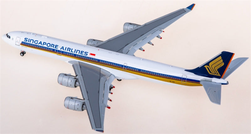 Hxmodels Singapore Airlines for Airbus A340-500 9V-SGD flaps down 1:400 Aircraft Pre-built  Airliner Model Display