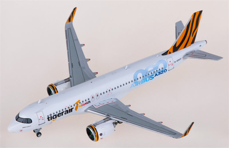JC Wings Tigerair for Airbus A320neo B-50021 1:400 Airplane Pre-built Airliner Model Display