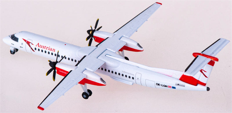 Herpa Austrian Airlines for Bombardier for Dash 8 Q400 OE-LGN 1:500 Airplane Pre-built  Airliner Model Display