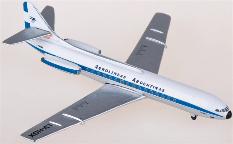 AeroClassics Aerolineas Argentinas for Sud Aviation SE 210 LV-HGX 1:400 Airplane Pre-built  Airliner Model Display