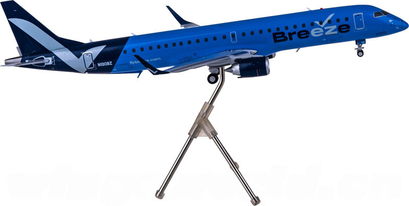 Geminijets Breeze Airways for Embraer ERJ-195AR N190BZ 1:200 Airplane Pre-built  Airliner Model Display