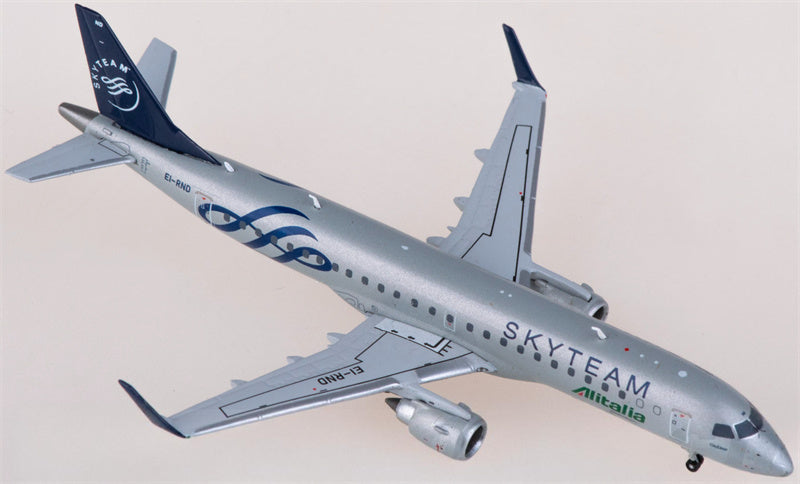 JC Wings Alitalia for Embraer ERJ-190STD EI-RND Skyteam 1:400 Airplane Pre-built  Airliner Model Display