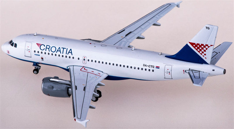 JC Wings Croatia Airlines for Airbus A319 9A-CTG 1:400 Airplane Pre-built Airliner Model Display