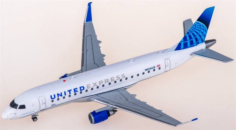 Geminijets United Airlines for Embraer ERJ-175 N606UX 1:200 Aircraft Pre-built  Airliner Model Display