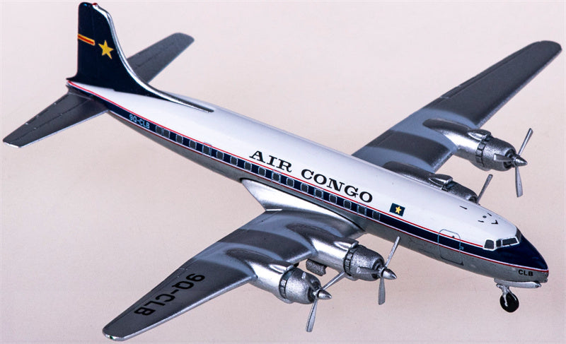 AeroClassics Air Congo for Douglas DC-6 9Q-CLB 1:400 Airplane Pre-built  Airliner Model Display