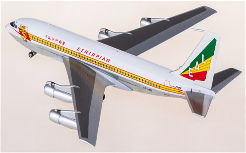 AeroClassics Ethiopian Airlines for Boeing 720B ET-AAG 1:200 Airplane Pre-built  Airliner Model Display