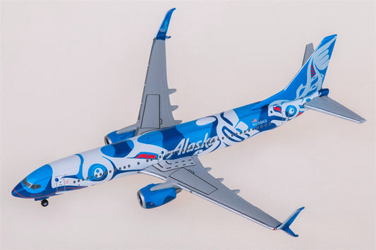 Herpa Alaska Airlines for Boeing 737-800 N559AS 1:500 Airplane Pre-built Airliner Model Display