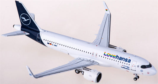 NG Models Lufthansa for Airbus A320neo D-AINY 1:400 Airplane Pre-built  Airliner Model Display