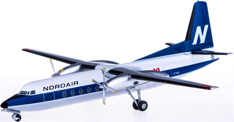 AeroClassics Nordair for Fokker F-27 CF-NAJ 1:200 Aircraft Pre-built  Airliner Model Display