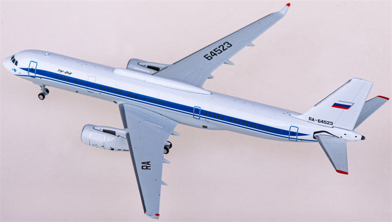 NG Models Russia State Transport Company for Tupolev Tu-214VPU RA-64523 1:400 Airplane Pre-built  Airliner Model Display