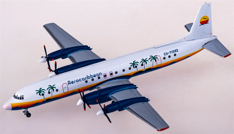 AeroClassics Aero Caribbean for Ilyushin Il-18 CU-T1532 1:400 Airplane Pre-built  Airliner Model Display