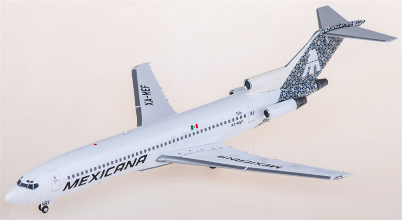JC Wings Mexicana for Boeing 727-200 XA-MEF 1:200 Airplane Pre-built  Airliner Model Display