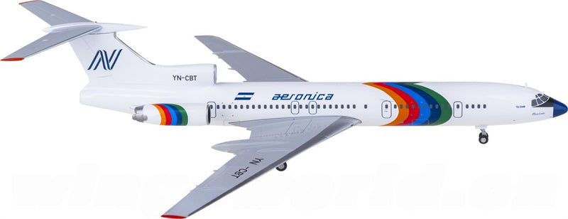 Herpa Aeronica for Tupolev TU-154M YN-CBT 1:200 Airplane Pre-built  Airliner Model Display