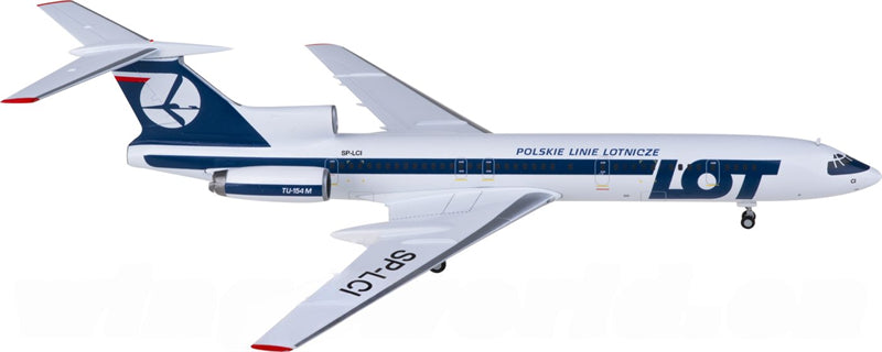 Herpa LOT for Tupolev TU-154M SP-LCI 1:200 Airplane Pre-built Airliner Model Display