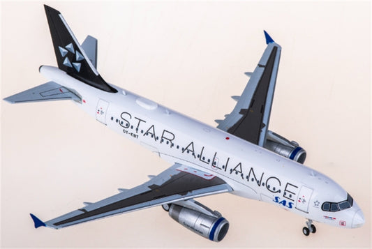 JC Wings Scandinavian Airlines for SAS for Airbus A319 OY-KBT Star Alliance 1:200 Aircraft Pre-built  Airliner Model Display